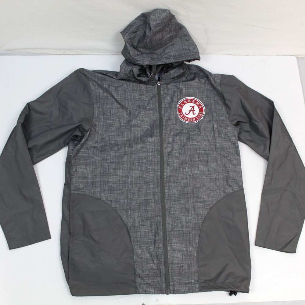 Alabama Crimson Tide Rivalry Threads Mens Windbreaker Jacket Gray Size Small